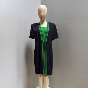 Petite Perceptions Vintage Blue & Green Dress